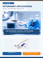YYF SM1500 5mm 37cm Pince de chirurgie animale bipolaire pour la scellation des vaisseaux, à mâchoires droites, laparoscopique