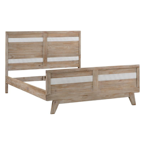 Marca SOHO, cama King de madera, superventas, muebles de dormitorio clásicos, diseño gráfico de roble, embalaje de cartón, fábrica directa de Vietnam - Product Image 2