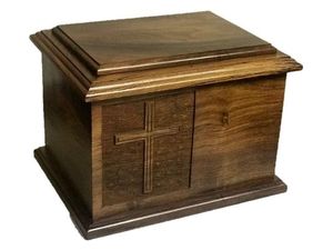 Urna Funeraria Decorativa de Metal para Cremación, Personalizada, para Adultos, Caja de Cremación Impresa, Urna Estilo Americano - Product Image 4