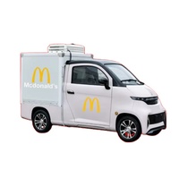 Camionnette électrique mini Jiaji EEC COC, éclairage LED, style vintage, sièges en cuir, caméra arrière, moteur 5KW, autonomie 130-180 km