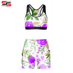 Conjunto y pantalones cortos de sujetador push up de alta calidad para mujer, venta rápida - Product Image 3