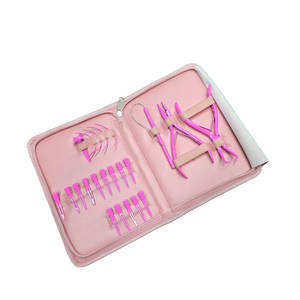 Meilleure couleur unique, conception entièrement personnalisée, ensemble d'outils d'extension de cheveux avec logo personnalisé avec pinces et accessoires d'extension de cheveux - Product Image 5