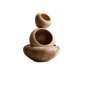 Frutero Decorativo de Madera de Lujo, Decoración Rústica para el Hogar, Hecho a Mano para Mesa de Comedor, Boda - Product Image 1