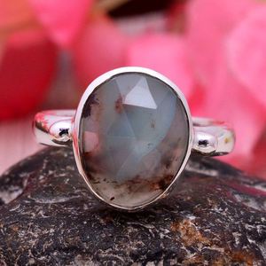 Christmas Gift 925 Sterling Silver Aquapraze 12x9mm Oval Cz Set Gemstone <b>Rings</b> 3.45 Gms Handmade 925 Sterling Silver <b>Finger</b> <b>Ring</b> - Product Image 2