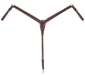 Collier de poitrine en cuir de selle Western pour chevaux Trail Pleasure Tooled Black Barrel Roping Plastron - Product Image 1