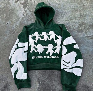 Sudadera con Capucha Unisex de Invierno Lisa, 100% Algodón, Forro Polar Antipelusas, Tejido Grueso Ecológico, Cálida, Venta al por Mayor - Product Image 1