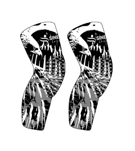 Rodilleras personalizadas de lucha para hombres con diseño de panal, elasticidad ajustable y soporte transpirable, material de poliéster y neopreno - Product Image 4