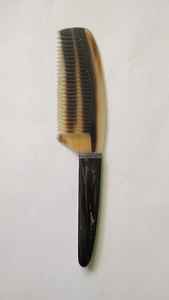 Peine de cuerno de buey Natural hecho a mano del mejor proveedor, diente fino, Color blanco lechoso, Original estilo tradicional, cepillo para hombres y mujeres, Tamaño 7 - Product Image 6