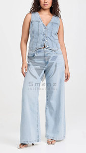 New Fashion <b>Women's</b> High Waist Straight Breathable Eco-Friendly <b>Stretch</b> Denim <b>Jeans</b> Zipper Embroidered Vintage Streetwear Trendy - Product Image 4