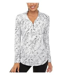 Hauts d'équitation imprimés pour femmes Vêtements à demi fermeture à glissière Chemise équestre pour femmes Respirant English Horse Racing Products from India - Product Image 5