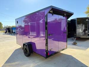 Remorques de transport 2025 Nouveau design Rock Solid Cargo 8.5x16 10k Remorque fermée pour entrepreneurs 200kg Charge utile maximale - Product Image 5