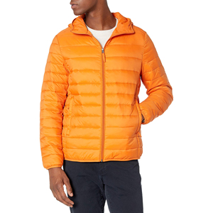 Veste d'hiver rembourrée en duvet de canard à capuche pour homme, prix de gros, conception et logo OEM personnalisés - Product Image 3