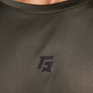 เสื้อกล้ามแขนตกทรงโอเวอร์ไซส์สำหรับผู้ชาย สีเขียวมะกอก - Product Image 5