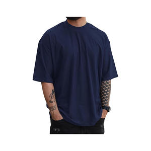 Camiseta extragrande a la moda para hombre, camisetas atléticas de cuello redondo, Camiseta básica de algodón de manga corta Premium suave informal - Product Image 5