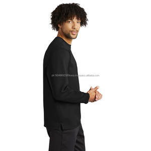 Black Man Winter Fashion Casual Streetwear Basics de manga larga, sudaderas de mezcla de algodón - Product Image 3