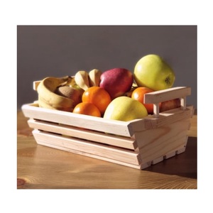 Cubo de madera hecho a mano, jardinera rústica, granja vintage, almacenamiento ecológico decorativo, multiusos para interiores y exteriores - Product Image 1