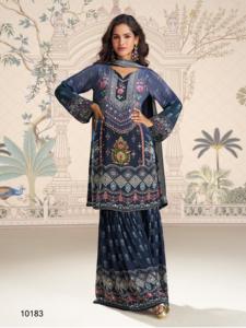 Traje Kirti Sharara de Fabricación India para Fiestas Ligeras y Uso Diario, Disponible para Suministro al por Mayor - Product Image 2