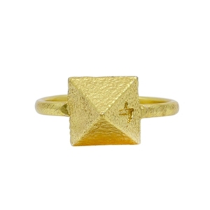 Rose Gold Plated Brass <b>Statement</b> <b>Ring</b> Fashionable Vintage Kids Gemstone <b>Ring</b> with Claw Inlay Stylish Trendy Gift for Kids - Product Image 3