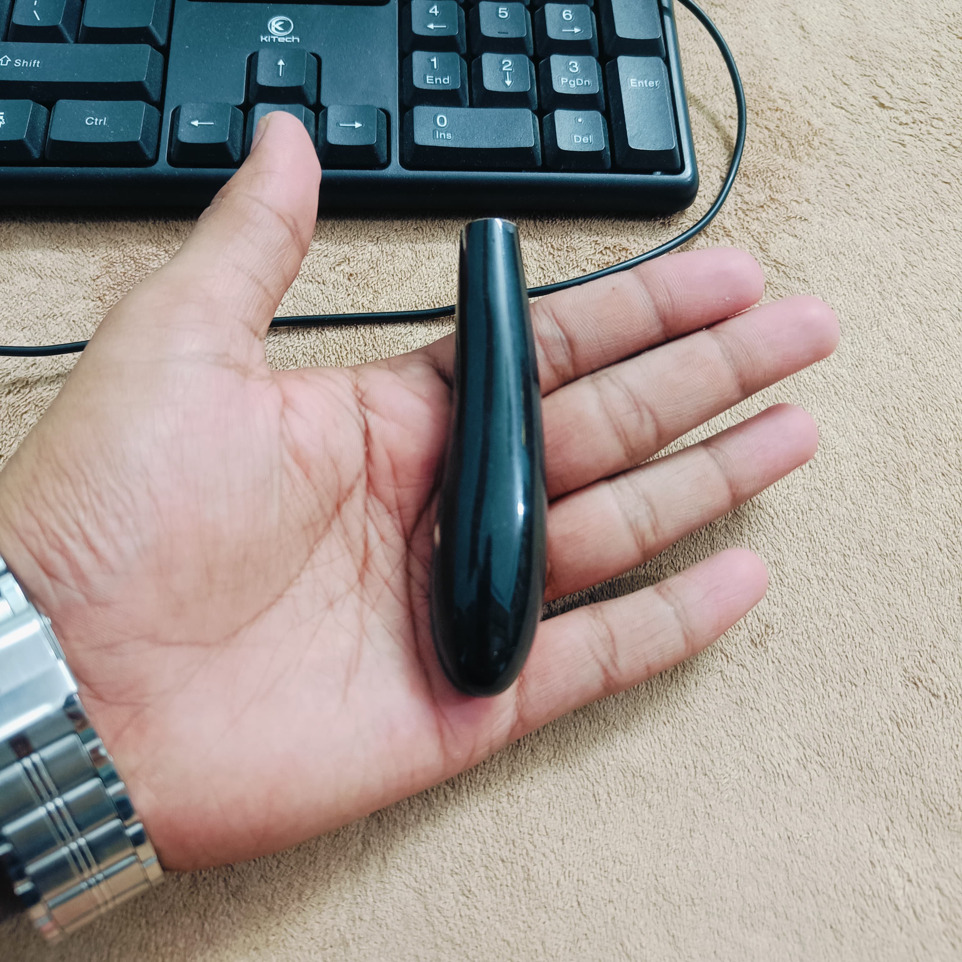 natural horn black color