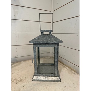 Nouvellement Design Galvanisé Lanternes Argent Fini Pour La Maison En Plein Air De Mariage De Table Éclairage Décoration Bougie Lanternes - Product Image 6