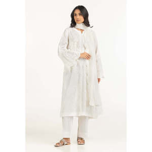 Salwar Kameez brodé en cambric Schiffli, style pakistanais, pour occasions spéciales, avec dupatta IPSD-44486 - Product Image 5