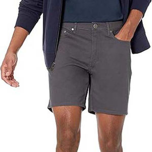 Conjunto de Chaqueta y Pantalones Cortos de Mezclilla de Color Personalizado, Estilo Urbano para Hombre, Invierno, Casual, Diseño de Cinco Bolsillos, Remaches Metálicos, Alta Calidad - Product Image 2