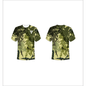 เสื้อยืดผู้ชายขายส่งแบบกำหนดเอง ลายกราฟิกกรันจ์ลายพราง เสื้อยืดซับลิเมชั่น แบรนด์ Trackstar รับผลิตแบบ OEM ฉลากส่วนตัว TSI-G05-P0549 - Product Image 1