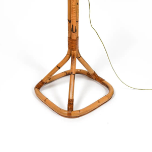 Design spécial rotin tissé cage à oiseaux support de lampe lampadaire pour chambre à coucher - Product Image 3