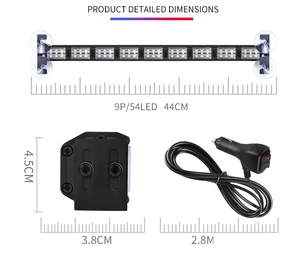 2pcs <strong>12V</strong> Multi-Function <strong>Car</strong> <strong>Led</strong> <strong>Light</strong> Bar with Colour-Changing Long-Warning Roadblock Burst Flash Signal Roof <strong>Light</strong> Bar - Product Image 6