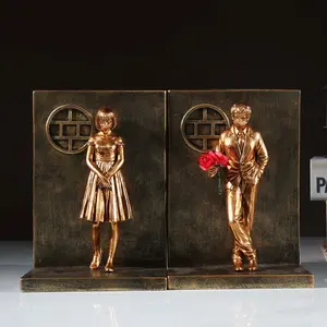 Statue d'animal en aluminium plaqué or de haute qualité, sculpture abstraite moderne antique pour la décoration de maison de luxe, polie - Product Image 3