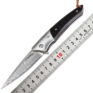 Cuchillo de cocina de hoja fija de acero damasco de calidad superior con mango de madera duradero forjado profesional Garantía de 3 años - Product Image 1