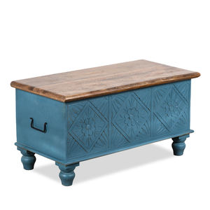 High Quality Indian Reclaimed Wood Modern Rectangle Trunk Storage Bins for Hall Entry Way Living Room <b>TV</b> Unit Craft Display - Product Image 2