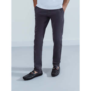 Pantalones de Hombre RENATO 100% Algodón, Corte Slim, Chino, Duraderos, Modelo MC2277, Color Sólido, Cierre de Cremallera, Pliegues, Talla XL, Estilo Casual de Negocios - Product Image 1