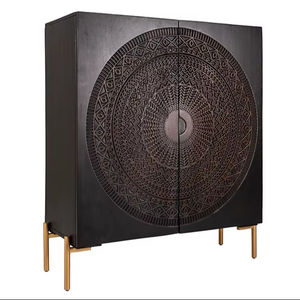 Armoire et armoire de rangement modernes faites à la main en bois de manguier massif de grande capacité pour l'atelier, la salle à manger et la salle de sport - Product Image 1