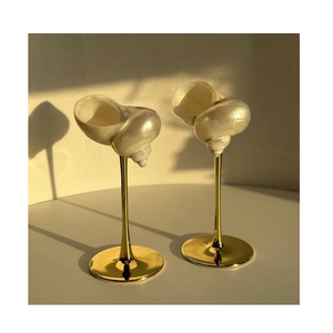 Verre à vin de pétoncles et tasse de coquillage verres faits à la main sur le thème côtier pour l'exportation et les boutiques de cadeaux - Product Image 4