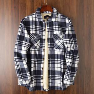 Winter Coat for Boys Yarn-Dyed Tweed Bonded Fleece Shirt <b>Fabric</b> Jacquard Woven Plain Style Dress for Garments - Product Image 5