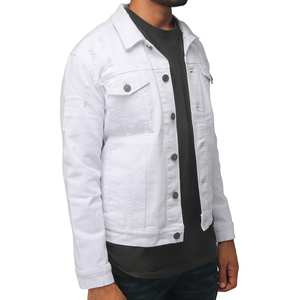 Chaqueta vaquera ajustada de manga larga para hombre personalizada de buena calidad estilo callejero estilo informal a la venta en Pakistán - Product Image 2