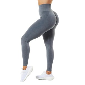 Women's XL High Waist Seamless Fitness Legging Sport Athletic <b>Yoga</b> <b>Tights</b> Tummy Control Custom Logo Made Spandex <b>Pants</b> Style - Product Image 1