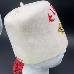 Vintage Fez Chapeau DOI Dames Shriners Brodé 2025 Franc-Maçon Chapeau Maçonnique Haute Qualité Personnalisé Meilleure Vente Vente Vente Chaude Fezz - Product Image 5