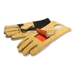 Gants de soudage respirants confortables avec extérieur en cuir épais et manches longues parfaits pour les tâches de soudage lourdes à vendre - Product Image 2
