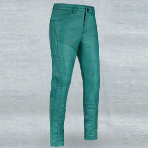 2025 nuevos pantalones de cuero personalizados para hombre a precio razonable pantalones de cuero con logotipo personalizado a la venta - Product Image 3