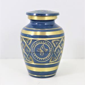 Fabricant petite urne en laiton rose gravée souvenir de crémation en métal cendres humaines fournitures funéraires élégantes urnes de bijoux de crémation - Product Image 6