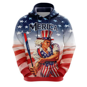 Wholesale OEM Customize Solid Winter High Quality <b>Polyester</b> Sublimation Allover Printed Unisex Graphic <b>Hoodies</b> - Product Image 3
