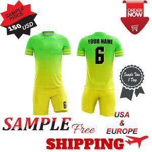 Uniforme de fútbol de media manga para hombre, 100% kits de fútbol de poliéster, ropa deportiva a precios al por mayor para eventos de fútbol - Product Image 5