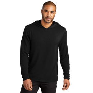 Hombre Sólido Cuello con capucha Mezcla de algodón Verde oscuro Camiseta Pullover Sudadera con capucha Carbón - Product Image 4