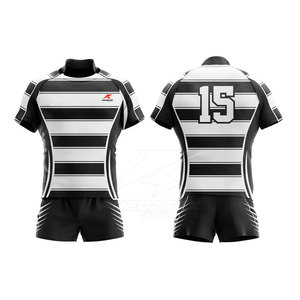 Uniforme de rugby à manches courtes de haute qualité vêtements de football Offre Spéciale conception d'ensemble respirant en gros disponible - Product Image 1