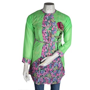 Women's Chiffon <b>Top</b> with Inner - Multi - Product Image 2