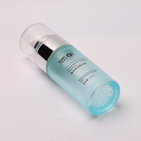 Ensemble d'emballage de soins de la peau en verre vide personnalisé de luxe bouteille à pompe de lotion finition mate diffuseur de crème de sérum bouchon à vis sérigraphie
