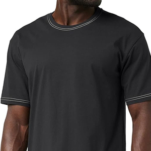 Camiseta clásica para hombre, jersey de media manga de talla grande de buena calidad, diseño de cuello redondo de Color personalizado disponible, 240g, 300g para adultos - Product Image 5