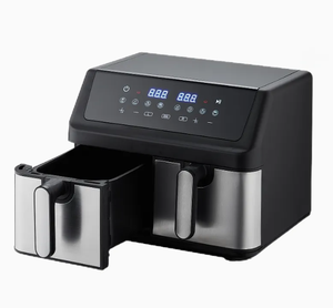 Nouvelle <span class=keywords><strong>friteuse</strong></span> <span class=keywords><strong>à</strong></span> double panier avec <span class=keywords><strong>deux</strong></span> zones de cuisson Affichage LED sans huile Grande capacité numérique - Product Image 1